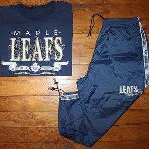 Vintage 90s Toronto Maple Leafs 3/4 Pants + 1993 Shirt